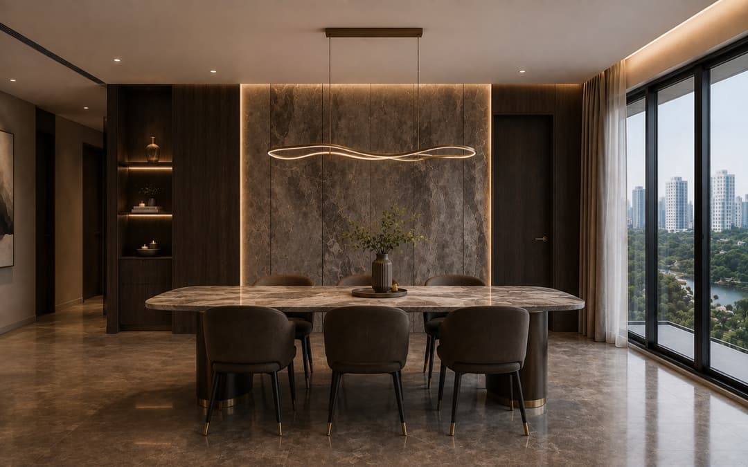 Modern luxe dining